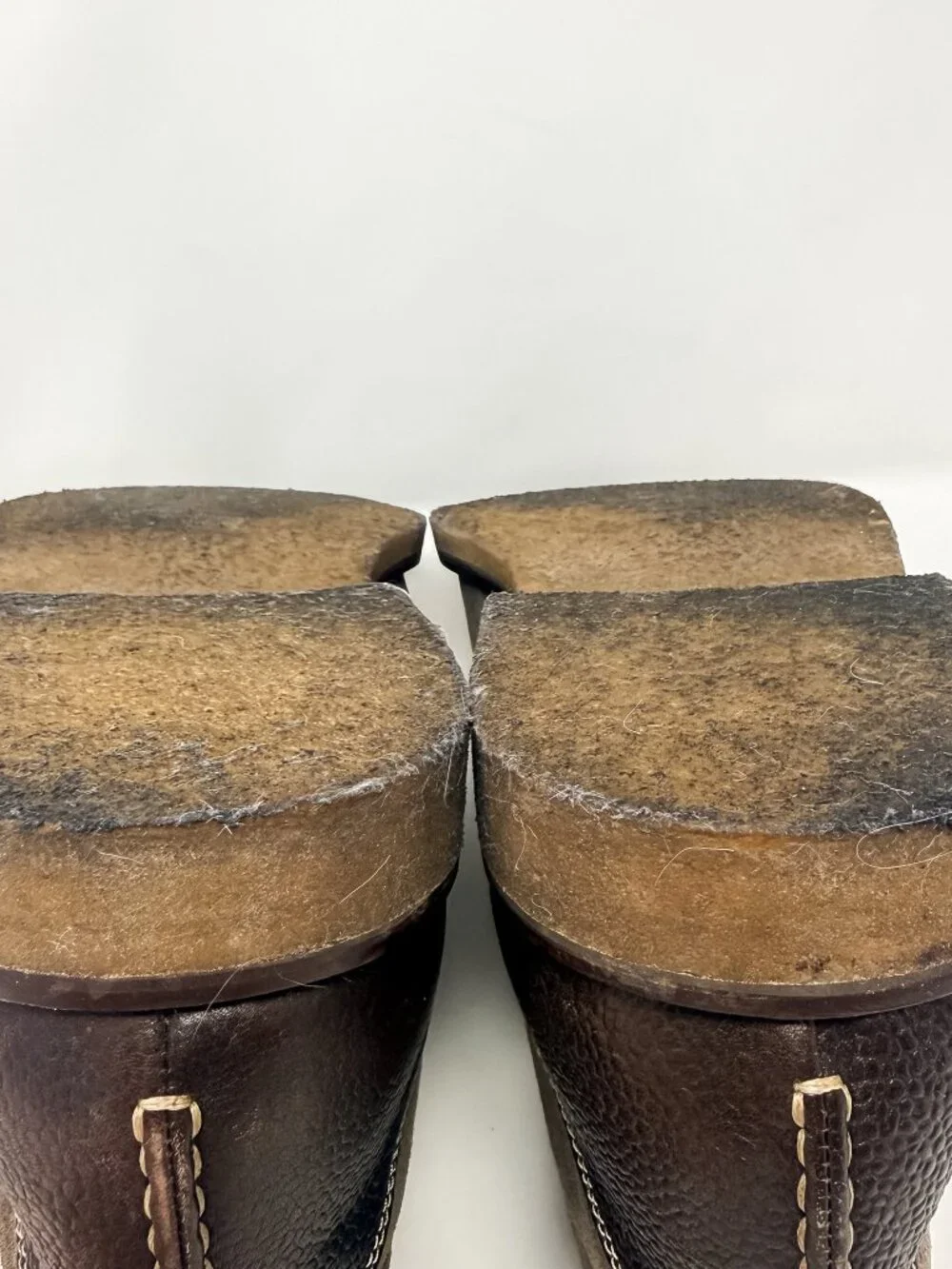 ECCO Suede Pebbled Leather Chukka Ankle Boots Men's 11.5 Brown Crepe Soles